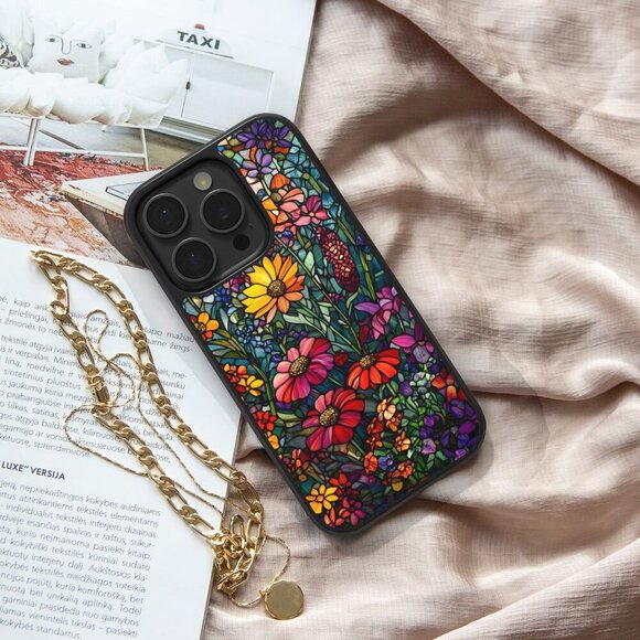 Floral Phone Cover – iPhone 16, 15 Pro, 14, Galaxy S25, S24, S24 Ultra, Pixel 9 - Picture 2 of 9